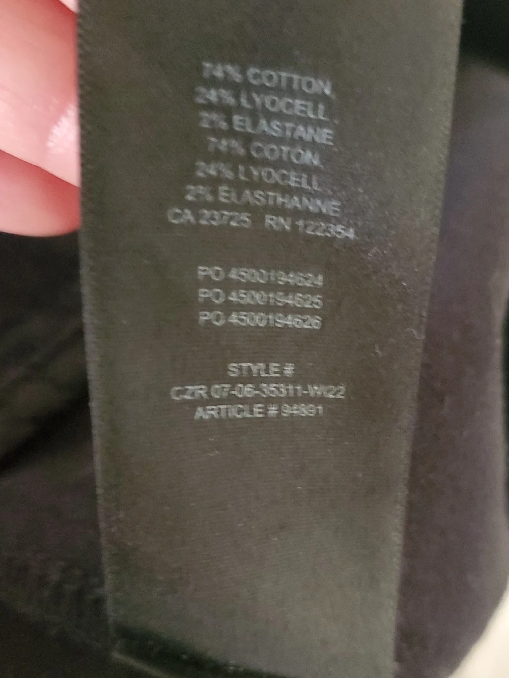 Aritzia WILFRED FREE Picture Cargo Pant Black Wide Leg Sz 0